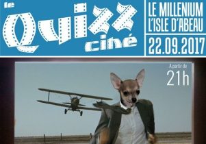 Affiche quizz "cinéma" au Millenium le vendredi 22 septembre 2017