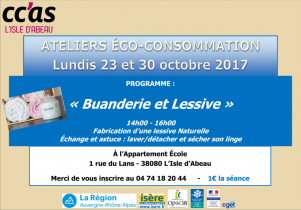 Ateliers_eco-coAteliers éco-conso CCAS "buanderie et lessive" à l'appartement École octobre 2017