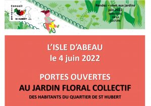 Portes ouvertes jardin floral collectif St Hubert L'Isle d'Abeau