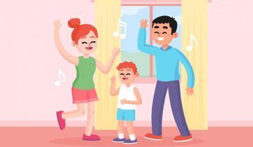 Danse entre parents et enfants
