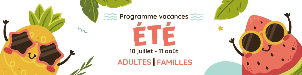 Programme vacances été adultes familles 2023 L'Isle d'Abeau