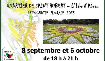 Soirées rencontres massif floral du parc Saint-Hubert